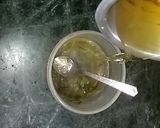 A picture of step 3 of Green Tea Shikanji.