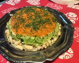 Une image de l'étape 11 de Dôme de salade composée marinée (haricots blancs,thon,carottes,courgettes et persil).