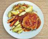 Foto langkah ke 5 dari resep Steak Ikan Marlin Saus Lemon Lada Hitam (Daging Jangilus).