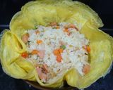Hình bước làm 3 của món Cơm chiên hạt giòn