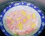 Hình bước làm 1 của món Súp tóc tiên óc heo,thanh cua và tôm