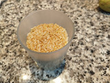 Crema de arroz con calabacín y patatas