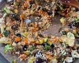 A picture of step 4 of Vegetable Paella.