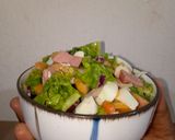 A picture of step 3 of Sausage salad.