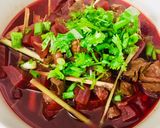 Hình bước làm 7 của món Tim bò nấu củ dền