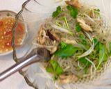 Hình bước làm 10 của món Miến trộn thịt đùi gà áp chảo