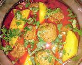 A picture of step 2 of Kofta aloo.