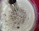 A picture of step 4 of Eggless Mawa wheat flour cake.