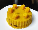 A picture of step 3 of Mango kesari.