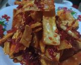 Foto langkah ke 6 dari resep Keripik Kering singkong Pedas Manis.