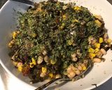 Une image de l'étape 10 de Salade aux deux haricots,maïs,lard fumé et tomates séchées.