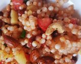 A picture of step 5 of Sabudana tahari.