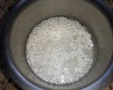 A picture of step 1 of Sabudana kheer.