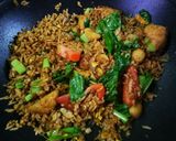Gambar langkah 5 resipi Nasi Goreng Cam-campak.