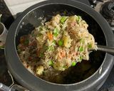 A picture of step 3 of Beans Pulao.