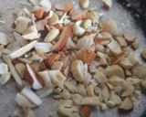 A picture of step 1 of Instant Coconut Ladoo.