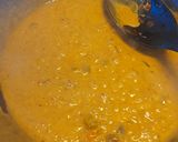 A picture of step 6 of Stringbeans with vegan balls and Blackwell sauce.