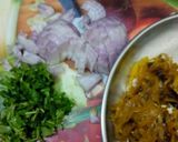 A picture of step 2 of "cabbage sabzi paratha.