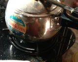 A picture of step 1 of Black grams vegitable.