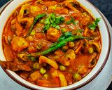 मटर मशरूम की मसालेदार सब्जी रेसिपी चरण 7 फोटो