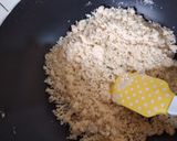 A picture of step 1 of Coconut laddou.