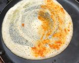 A picture of step 2 of Brown rice butter dhosa.