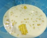 รูปขั้นตอนการทำที่ 4 ของ แพนเค้กข้าวโพด🥞🌽on topบลูเบอร์รี่ซันเดย์🍨