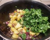 A picture of step 3 of Aloo Baingan Methi with Kasundi.