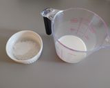 A picture of step 1 of Sweet purple potato bread loaf (using tongzhong recipe).