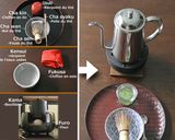 Une image de l'étape 1 de La préparation un bol du Matcha sur la table.