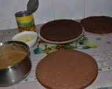 Pas rețetă Tort cu ciocolată și cremă de cafea 3 fotografie