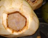 A picture of step 1 of Tender coconut milk shake.