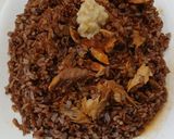 Foto del paso 7 de la receta Arroz Rojo con Caballa en tomate y puré de Ajos