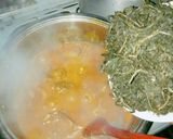 A picture of step 7 of Bitterleaf soup.