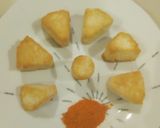 A picture of step 2 of Fried awara(soya beans cake).