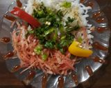 A picture of step 2 of Gajar Mooli Lachcha.