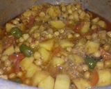 A picture of step 3 of White Chana Biryani.