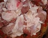 A picture of step 4 of Mutton kuzhambu.