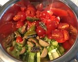 Une image de l'étape 7 de Salade « soleil » au céleri branche,tomates cerises,câpres italiennes et basilic.