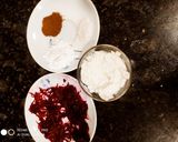 A picture of step 3 of Beet root raita.