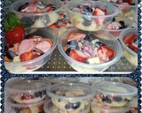 Foto langkah ke 3 dari resep Salad buah 🍉🍊🍈🍓🥭🍇🥝🍎🍐🧀.