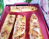 Une image de l'étape 2 de Bruschettas dés de jambon 😋.