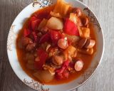 1925. Szalonnás virslis lecsó ! recept fázis 5 fotója