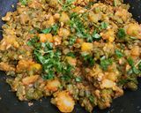 A picture of step 4 of French Beans Peanuts Coconut Nutty & Crunchy Curry.