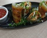 A picture of step 7 of Cheesy Jini Dosa.