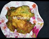 A picture of step 3 of Palak pakoray.
