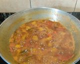 A picture of step 4 of Kerala Style Raw Banana Curry.