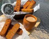 A picture of step 5 of Caramel Cardamom cake rusk (wheat flour).