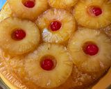 A picture of step 6 of Smoked pineapple upside down cake.