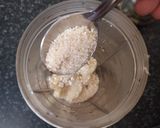 A picture of step 1 of Oats Almond Banana Hot Milk.